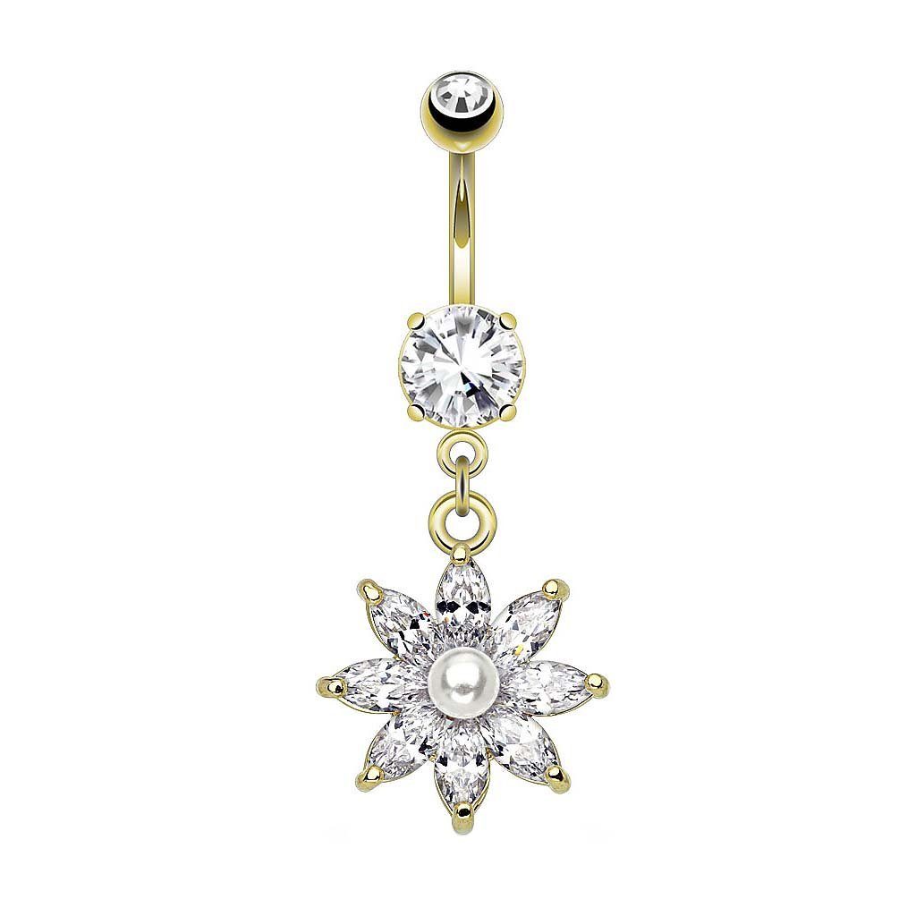 Taffstyle Bauchnabelpiercing Piercing Chirurgenstahl Kristall Perle günstig online kaufen