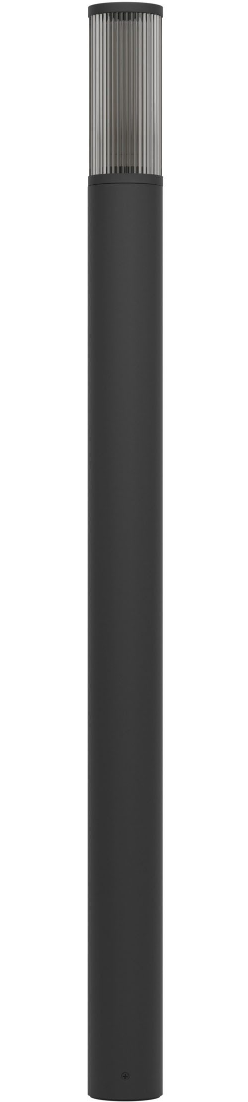 EGLO Stehlampe SALLE Stehlampe - Alu, Kunststoff - E27 - 1X15W - IP54, Ein-/Ausschalter, ohne Leuchtmittel, Außenstehlampe, Wegeleuchte, Außen-Stehleuchte, H110 x Ø7,5 cm