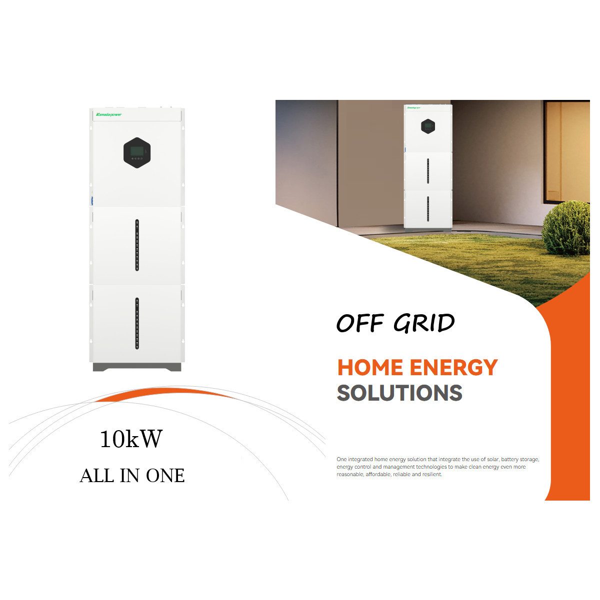 TZIpower ALL in ONE Off-Grid System 10kW Wechselrichter 5kWh LiFePo4 Speicher Solarakkus (51,2 V)