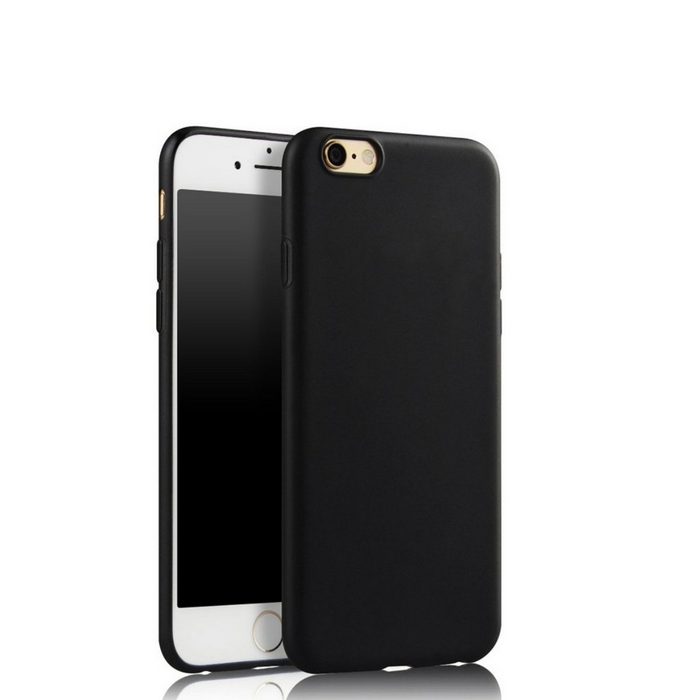 CoverKingz Handyhülle Hülle für Apple iPhone 8 / 7 Handy Case Silikon Cover Tasche Bumper Matt Schwarz 14 73 cm (5 8 Zoll)