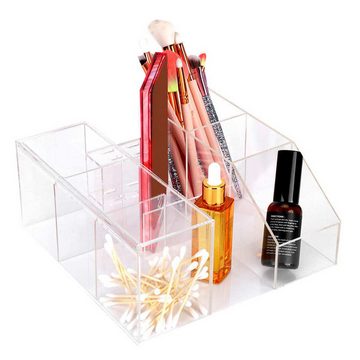 DOPWii Make-Up Organizer Multifunktionale Wimpern-Desktop-Aufbewahrungsbox, 8 Fächer mit großem Fassungsvermögen, staubdicht, Heim-Make-up-Box
