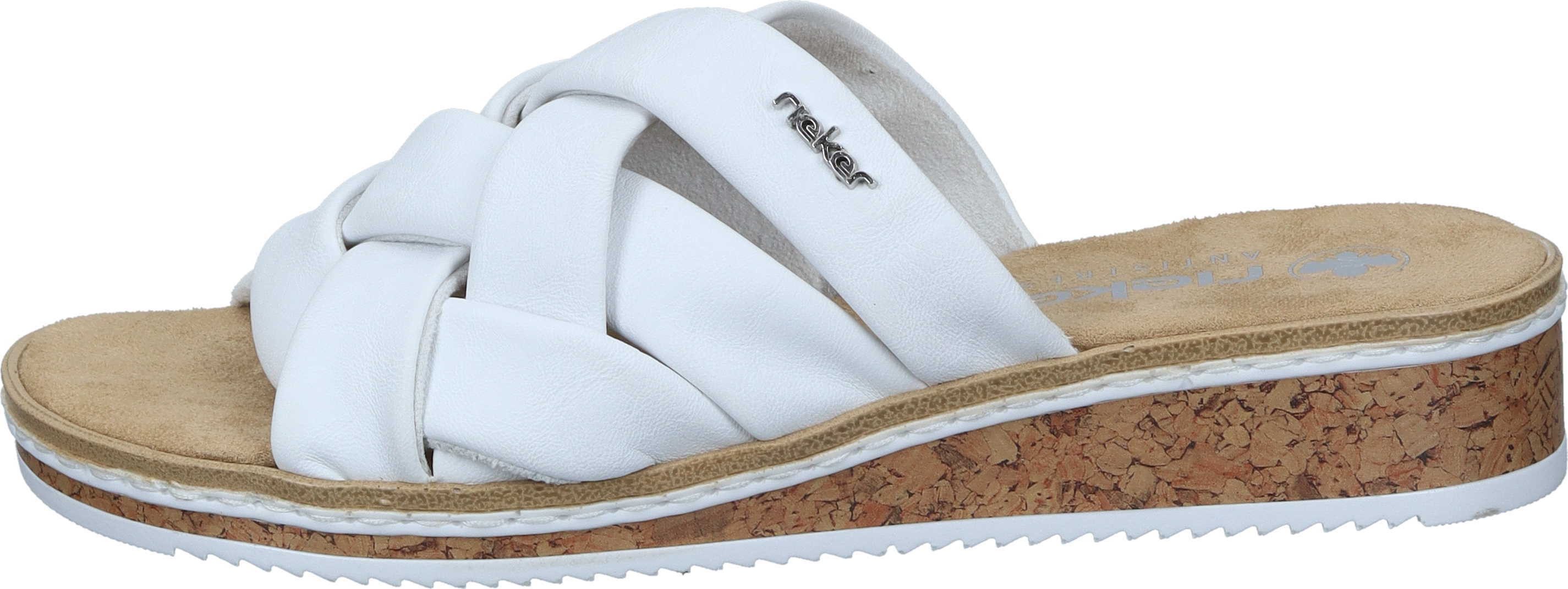 Rieker Pantolette, Sommerschuh, Schlappen, Hausschuh, Urlaubschuh mit Absat günstig online kaufen