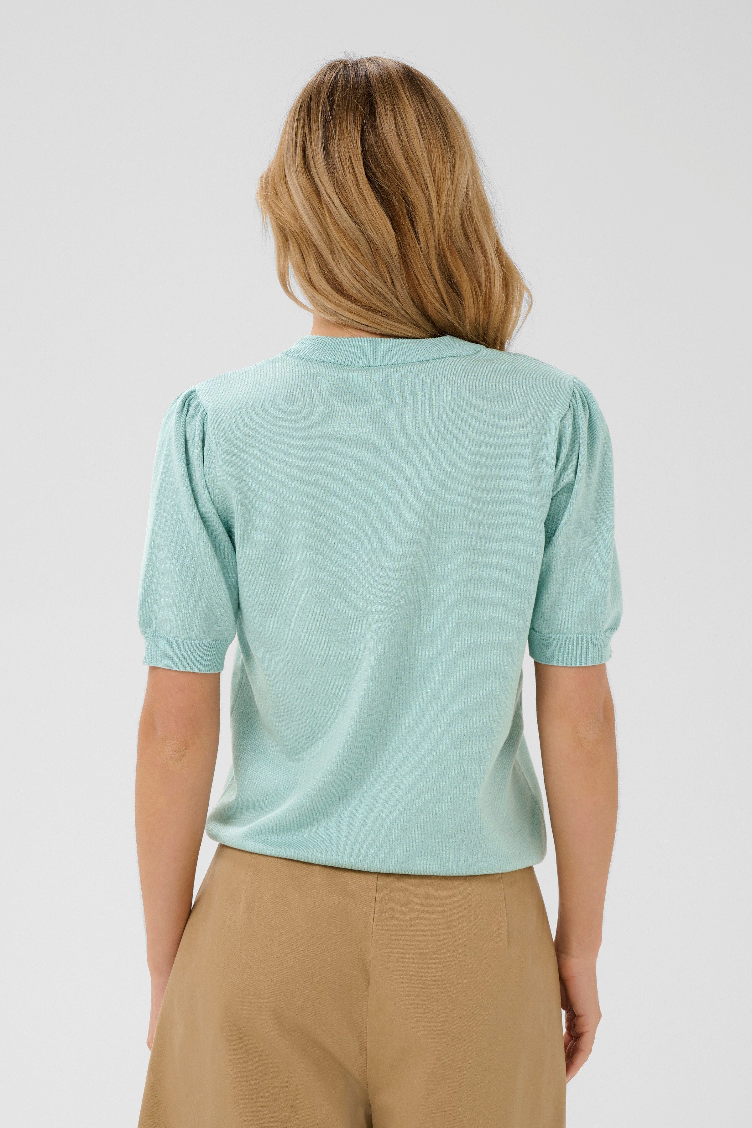 Saint Tropez Kurzarmpullover MilaSZ SS Viskosemischung, Classic fit