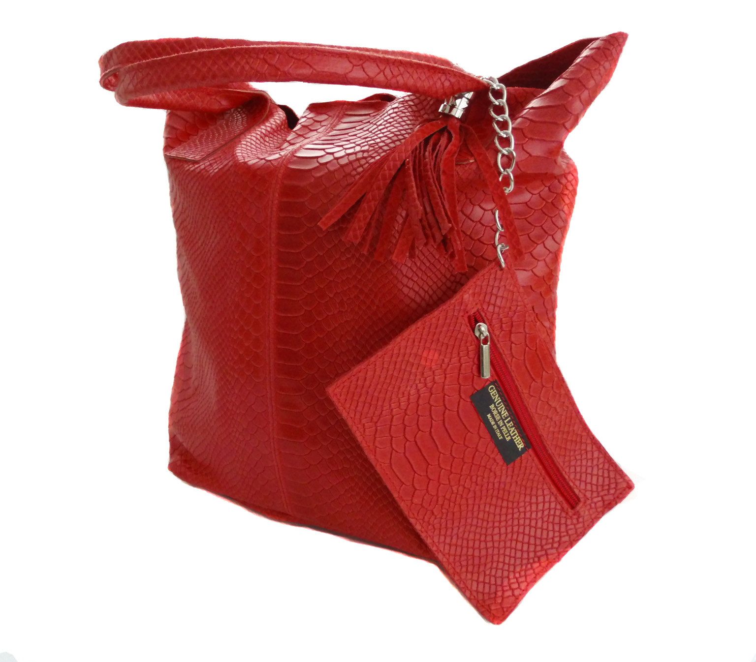 Mississhop Shopper Shopper aus echtem Leder mit Innenetui (2-tlg)