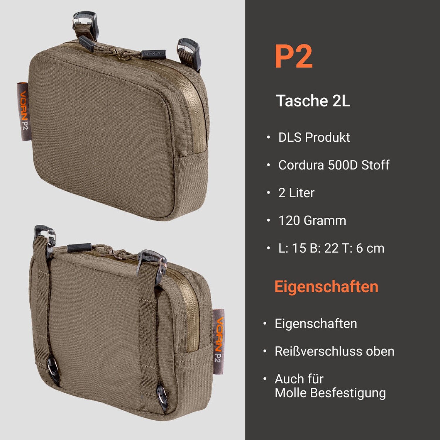 Vorn Gürteltasche Tasche P2 günstig online kaufen