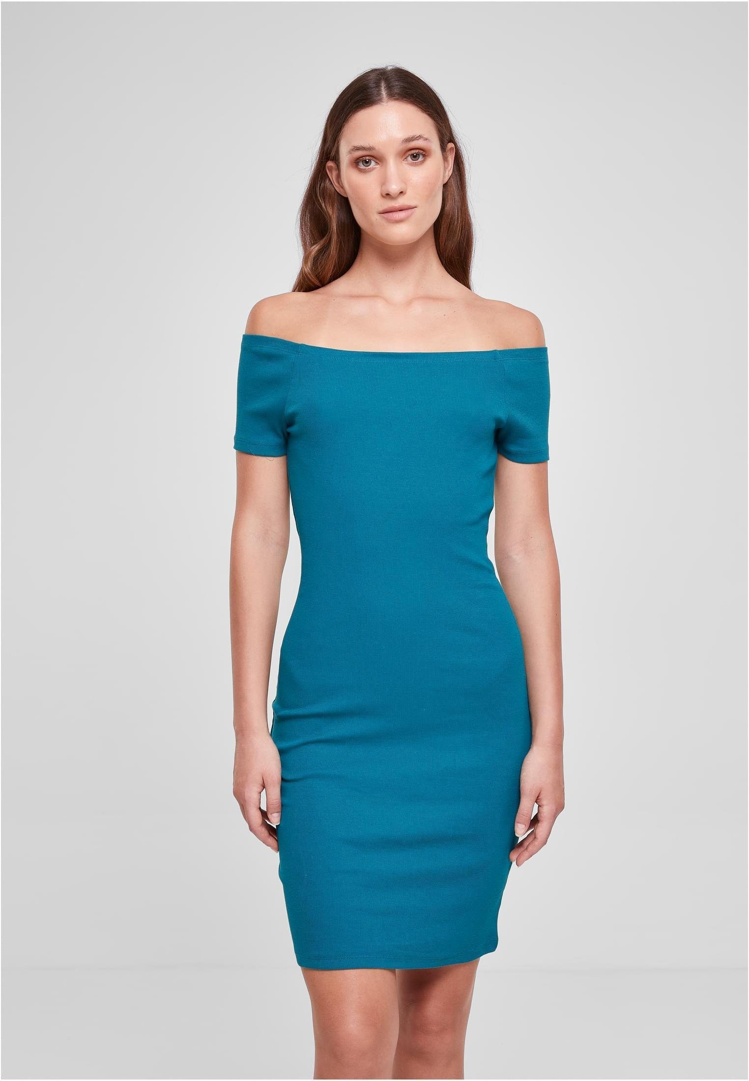 URBAN CLASSICS Sweatkleid Ladies Off Shoulder Rib Dress XS bis XL günstig online kaufen