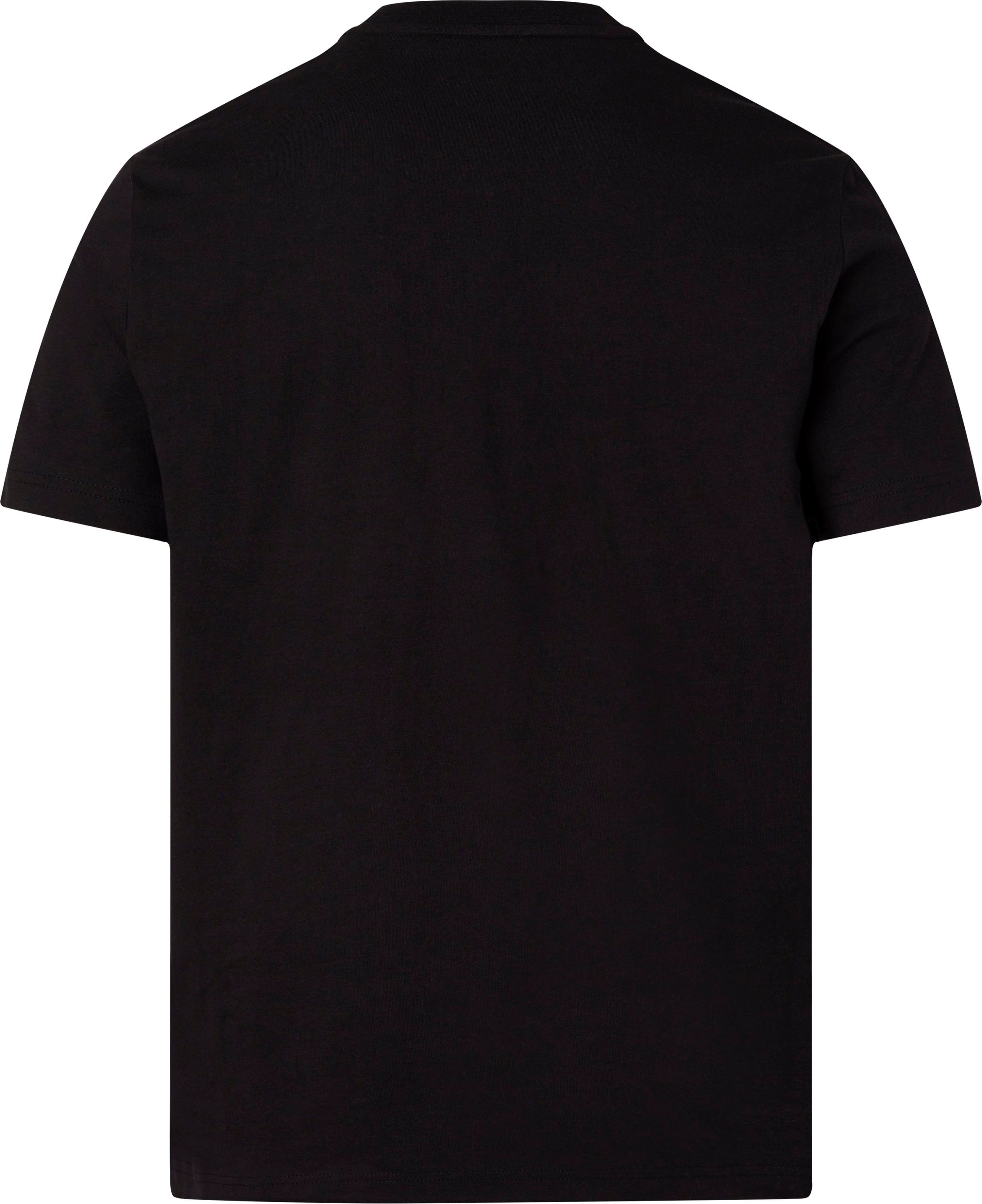 Calvin Klein T-Shirt STRIPED T-SHIRT reiner Black Baumwolle BOX aus Ck LOGO