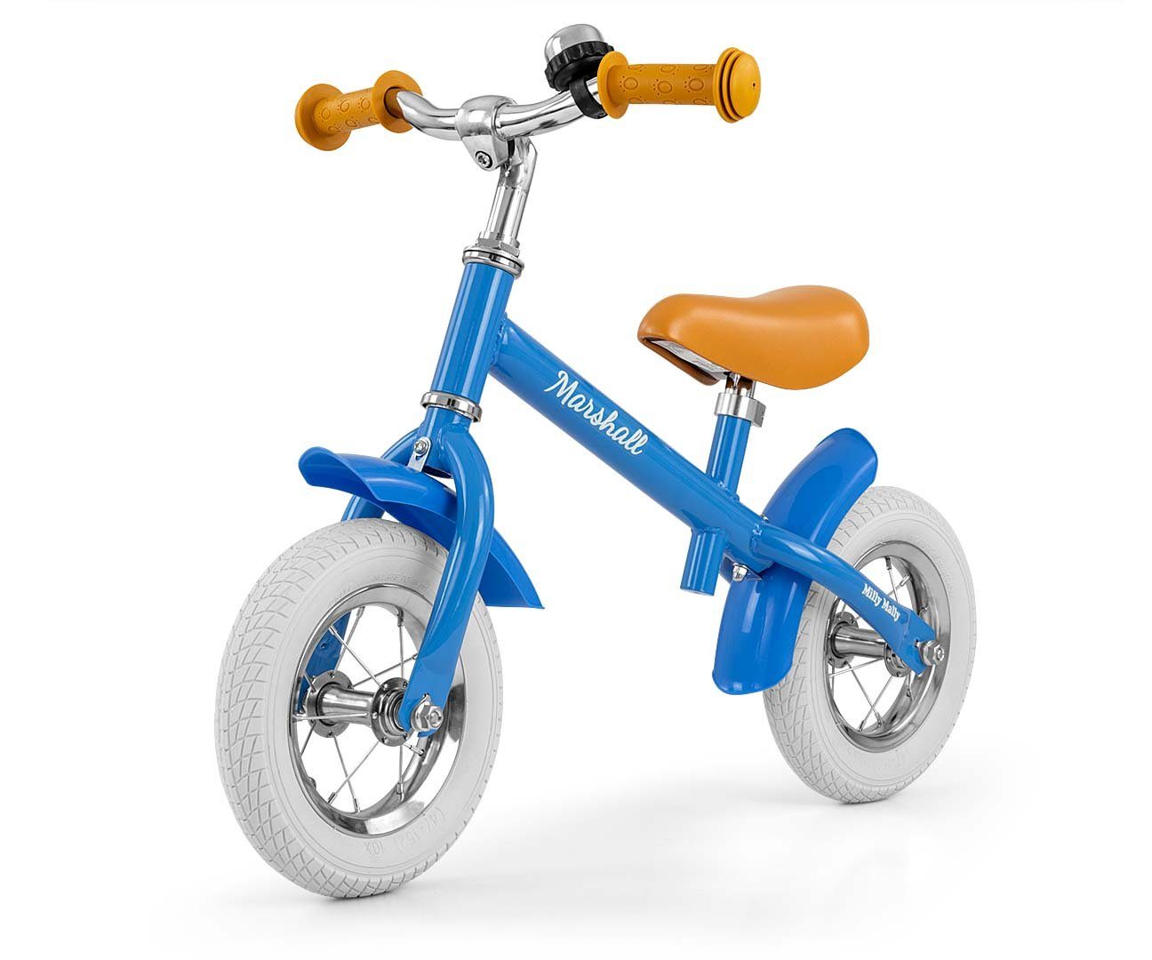 zoll Balancebike Walking Laufrad • blau - Lauflernrad LeNoSa Alter 2+ 10 • chrom •