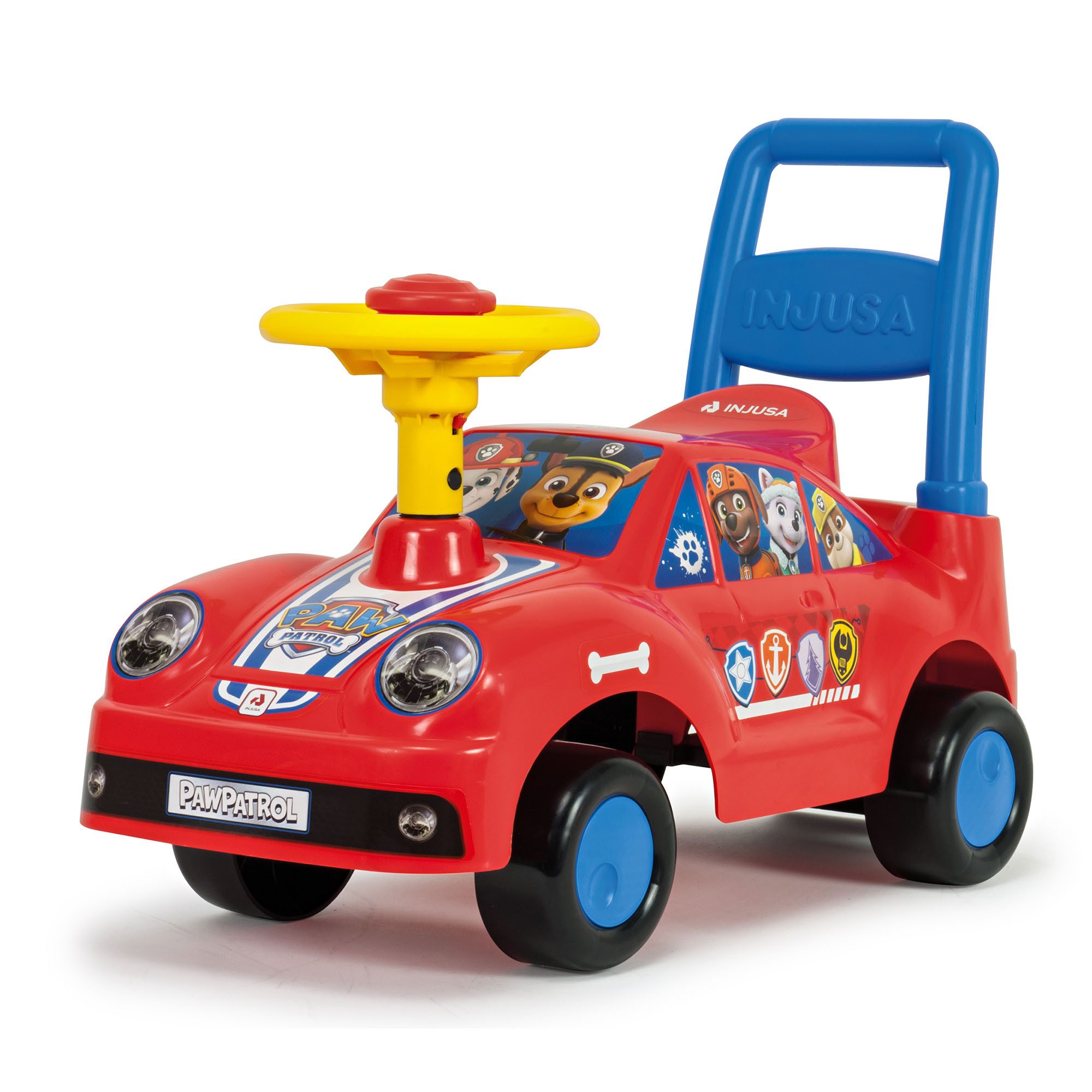 INJUSA Rutscherauto Paw Patrol Racing, Rutscherfahrzeug ab 18 Monate stabiler Rutscher