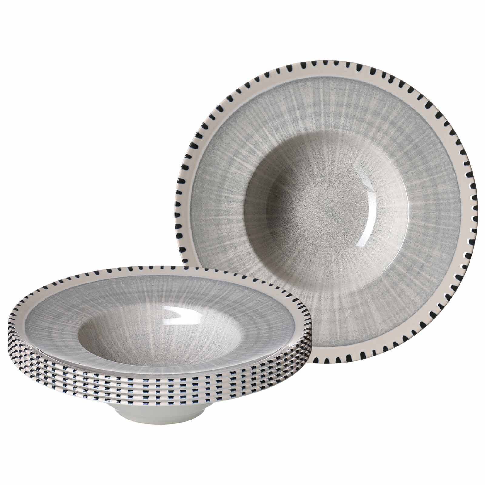 Ritzenhoff & Breker Pastateller Natura Gourmetteller ø 28 cm 6er Set, (6 St)