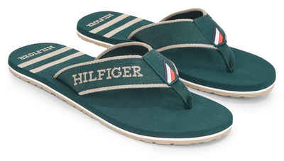 Tommy Hilfiger SPORTY HILFIGER BEACH SANDAL Zehentrenner, Sommerschuh, Schlappen, Poolslides, Badeschuh, mit Logoschriftzug