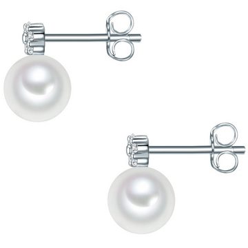 Valero Pearls Perlenohrringe silber, aus Sterling Silber