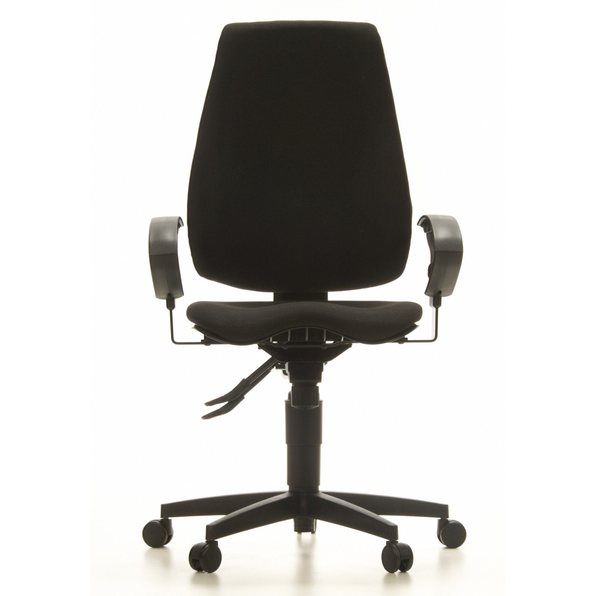 Schreibtischstuhl Drehstuhl TOPSTAR (1 St), Schwarz Stoff PRO ergonomisch Bürostuhl SYDNEY Profi