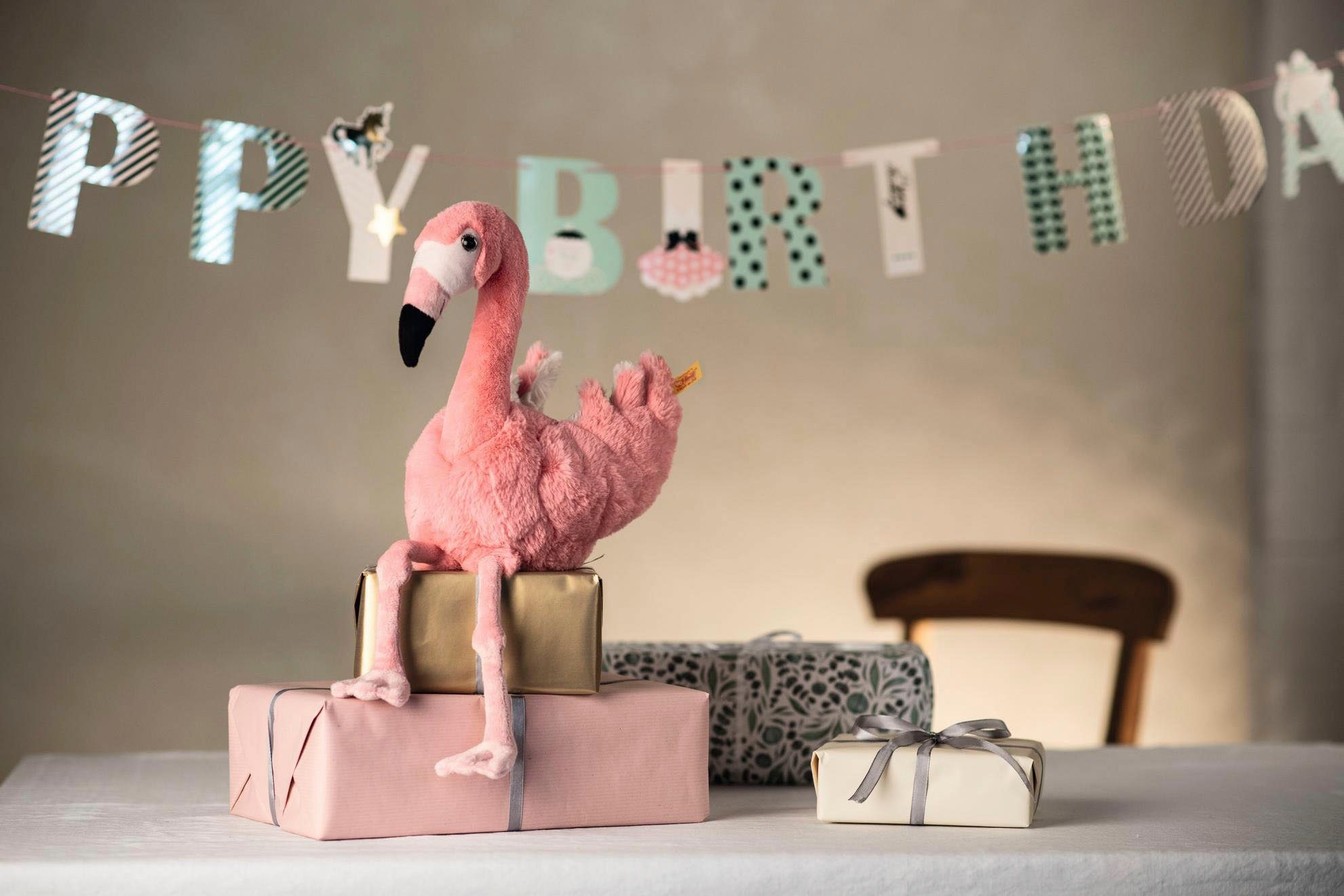 Steiff Kuscheltier Soft Cuddly Friends Jill Flamingo