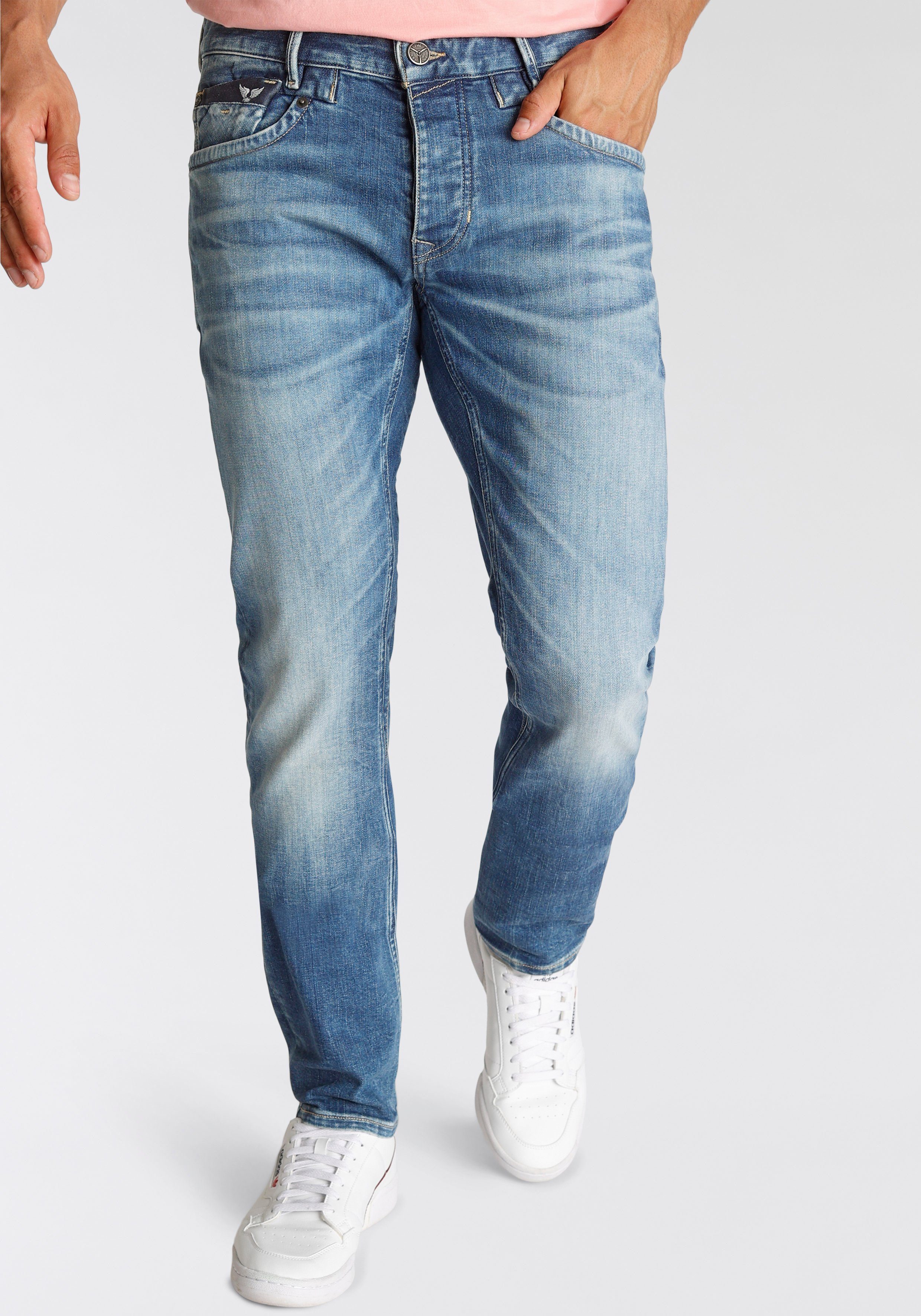 PME Legend Herren Jeans COMMANDER 3.0 - Relaxed Fit - Blau - Fresh Mid Blue günstig online kaufen