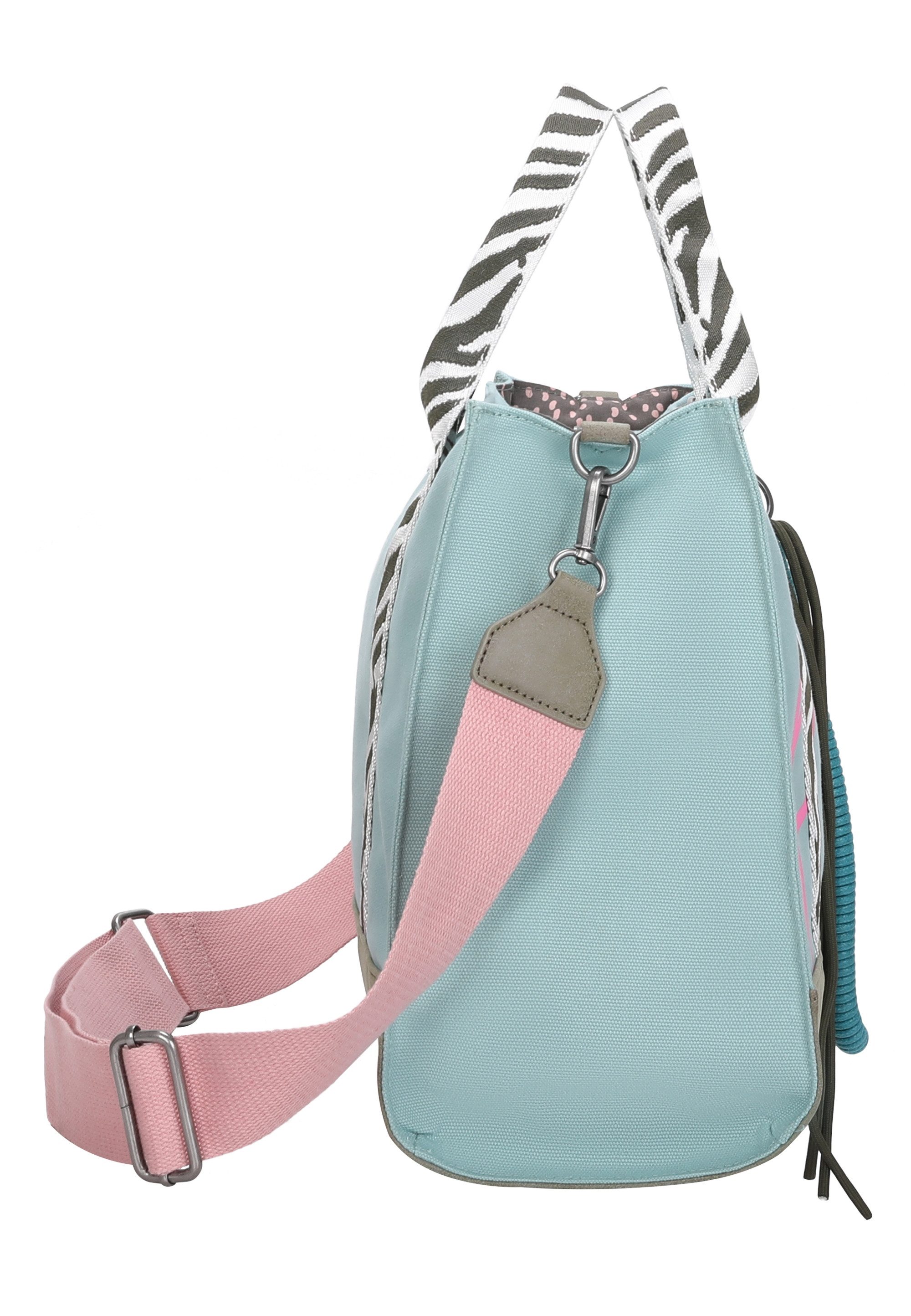Fritzi aus Preußen Schultertasche Summer Zebra Safari, mit abnehmbarer Kordel