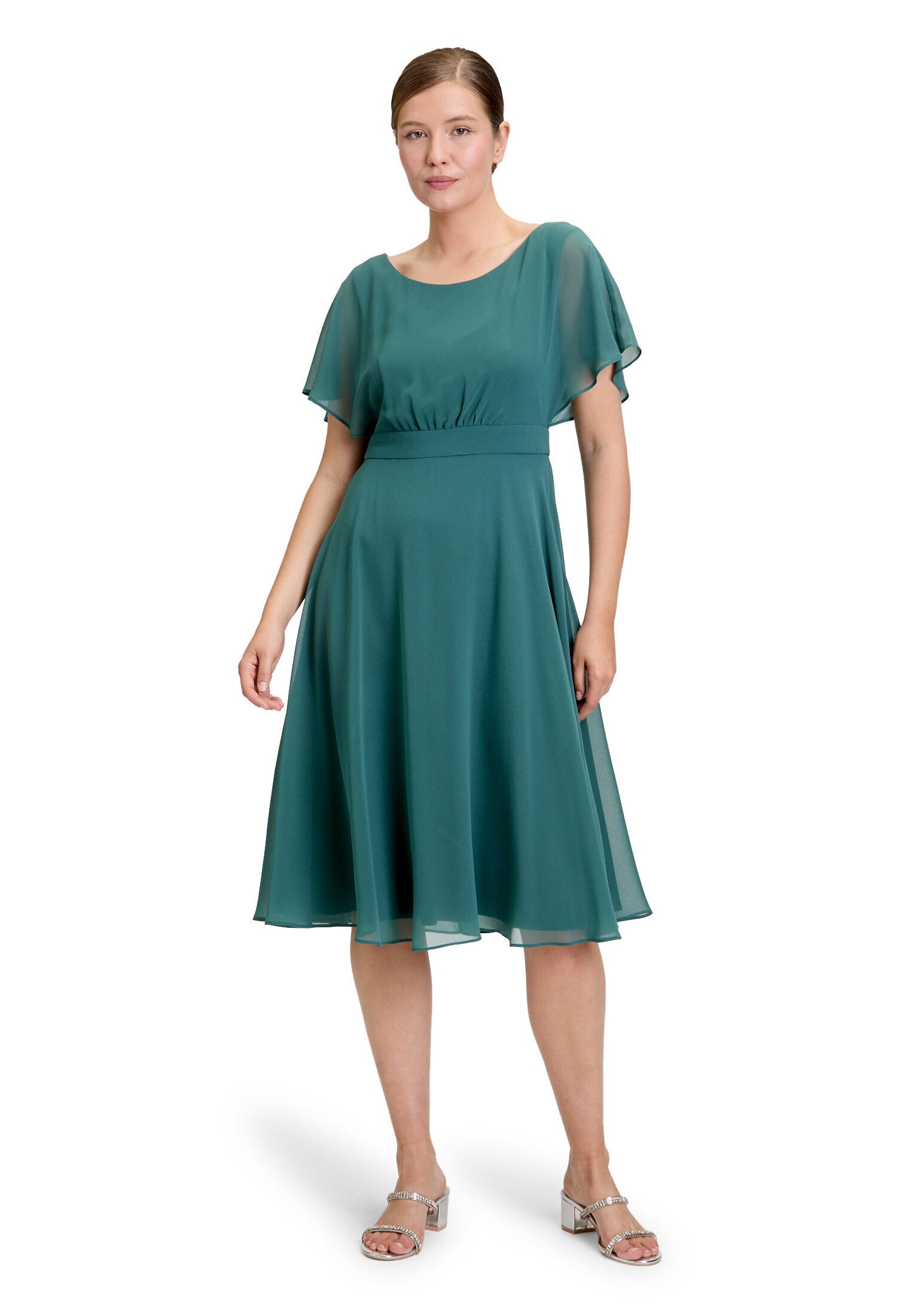 Vera Mont Cocktailkleid Damen kurzarm Raffung