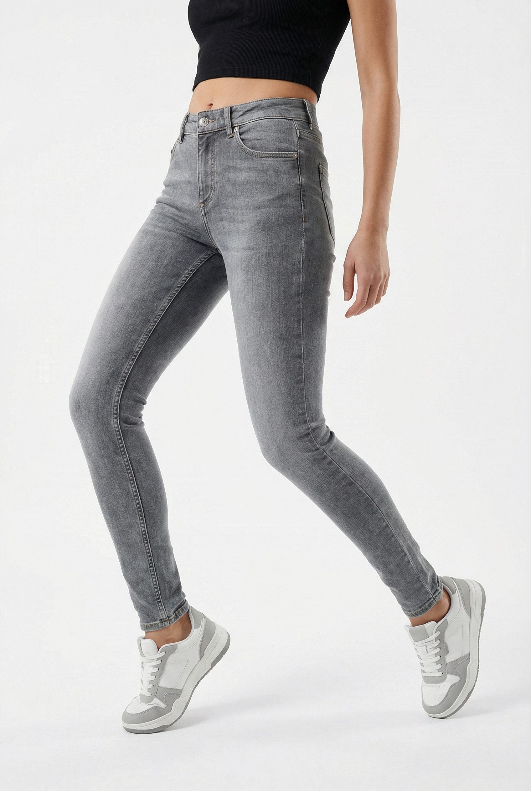 ONLY Skinny-fit-Jeans ONLBLUSH MID WAIST SKINNY DNM DOT