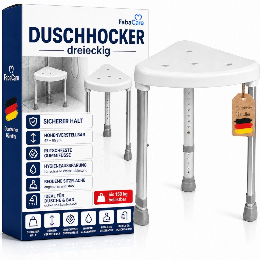 Mobilex Duschhocker Mobilex Dreieckiger Duschhocker bis 120 kg