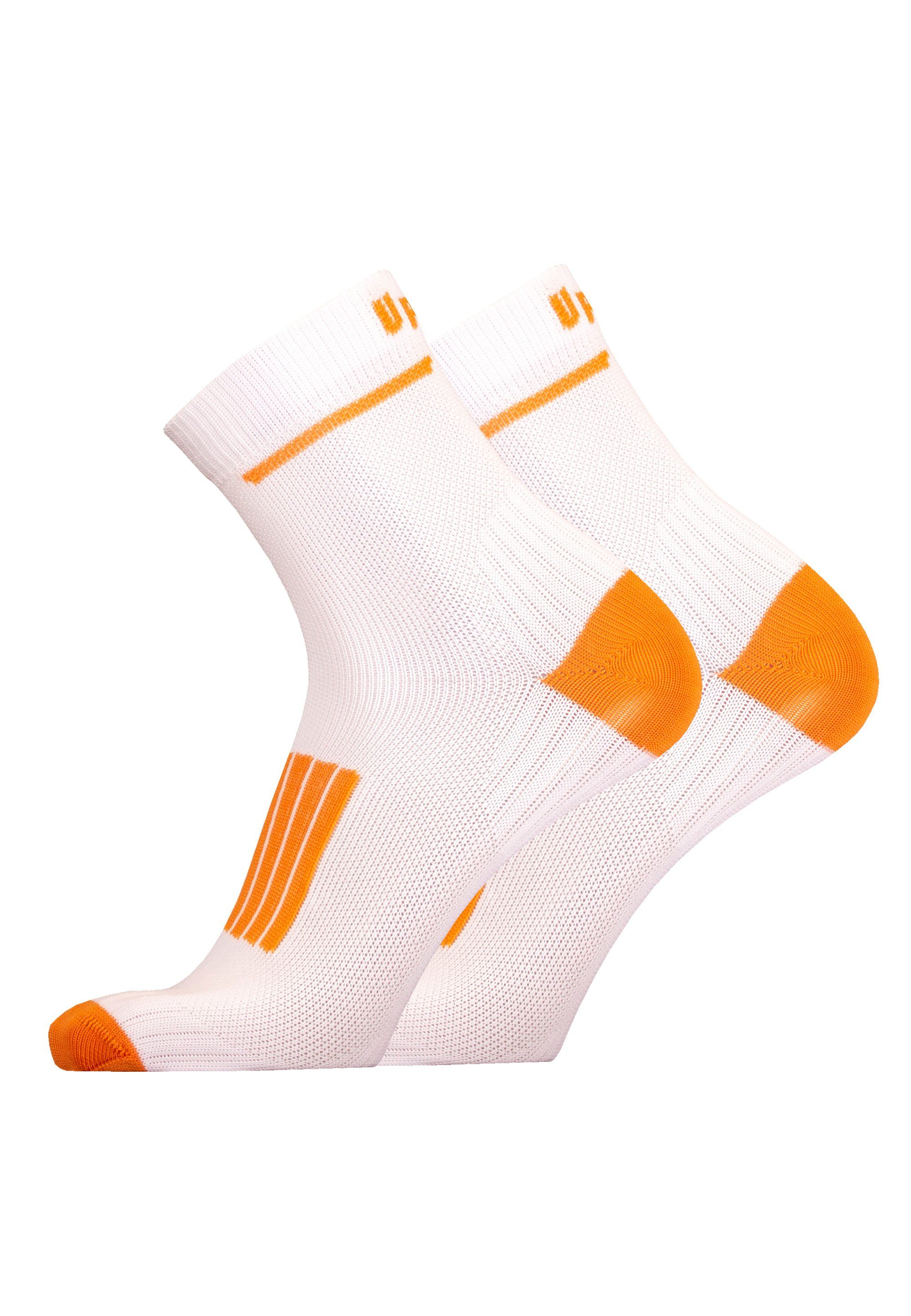 Pack gepolstertem mit (2-Paar) Rist FRONT UphillSport 2er Socken weiß-orange