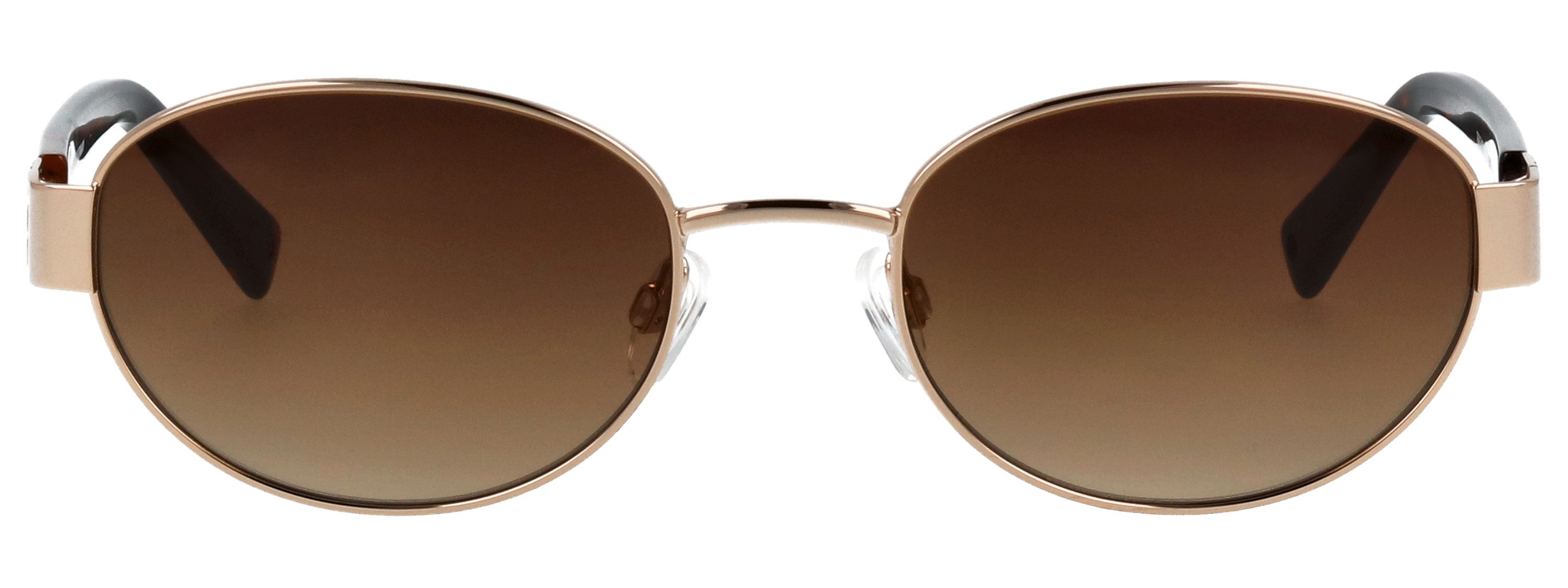 BRENDEL eyewear Sonnenbrille Modell 905066 Form Oval, Logoschriftzug auf Bügel, Metallfassung
