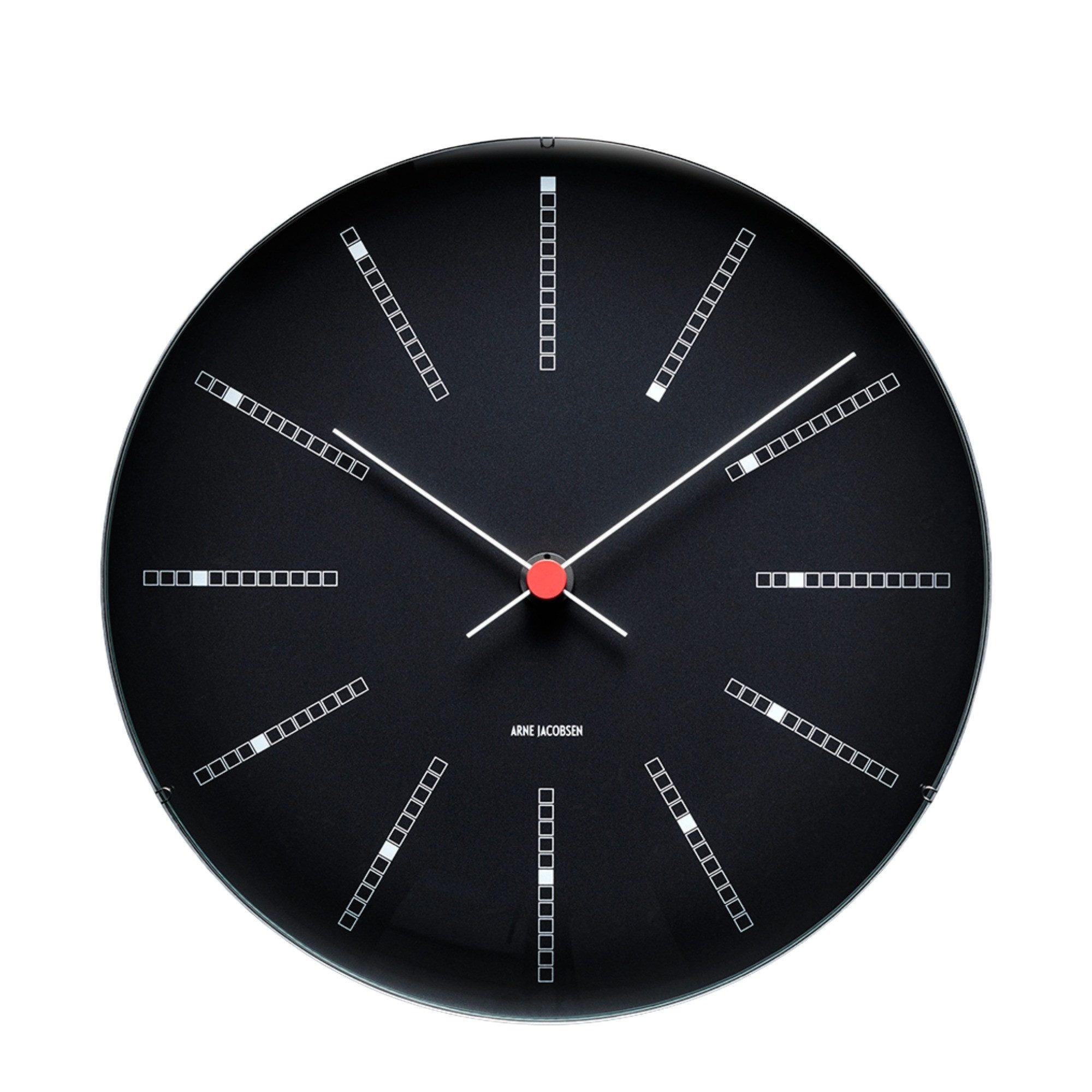 Arne Jacobsen Wanduhr Arne Jacobsen Bankers Wanduhr Ø29 cm schwarz