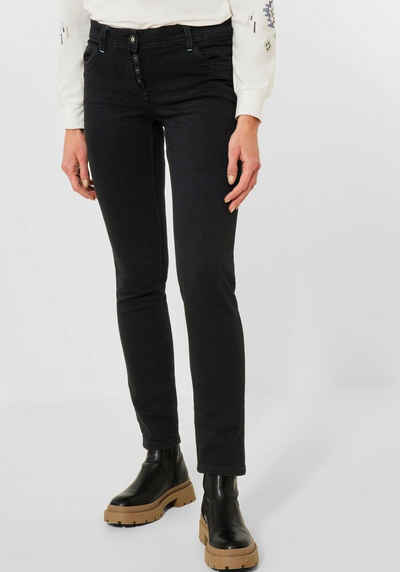 Cecil Loose-fit-Jeans »Style Scarlett« in dunkler Waschung, tolle Basic-Jeans
