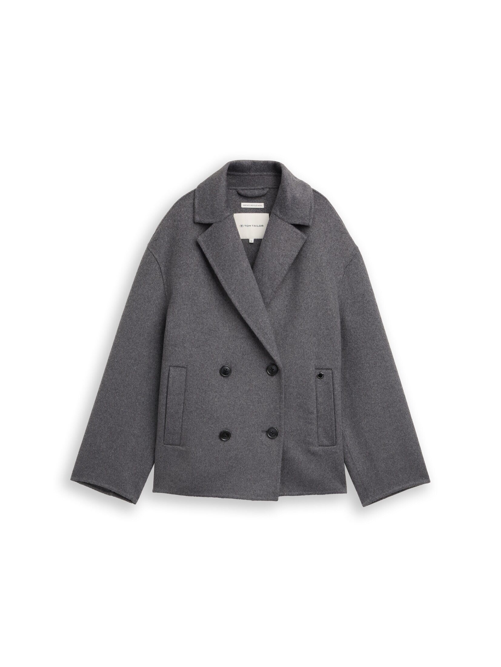 TOM TAILOR Sommerjacke Jacken Cabanjacke mit Wollanteil