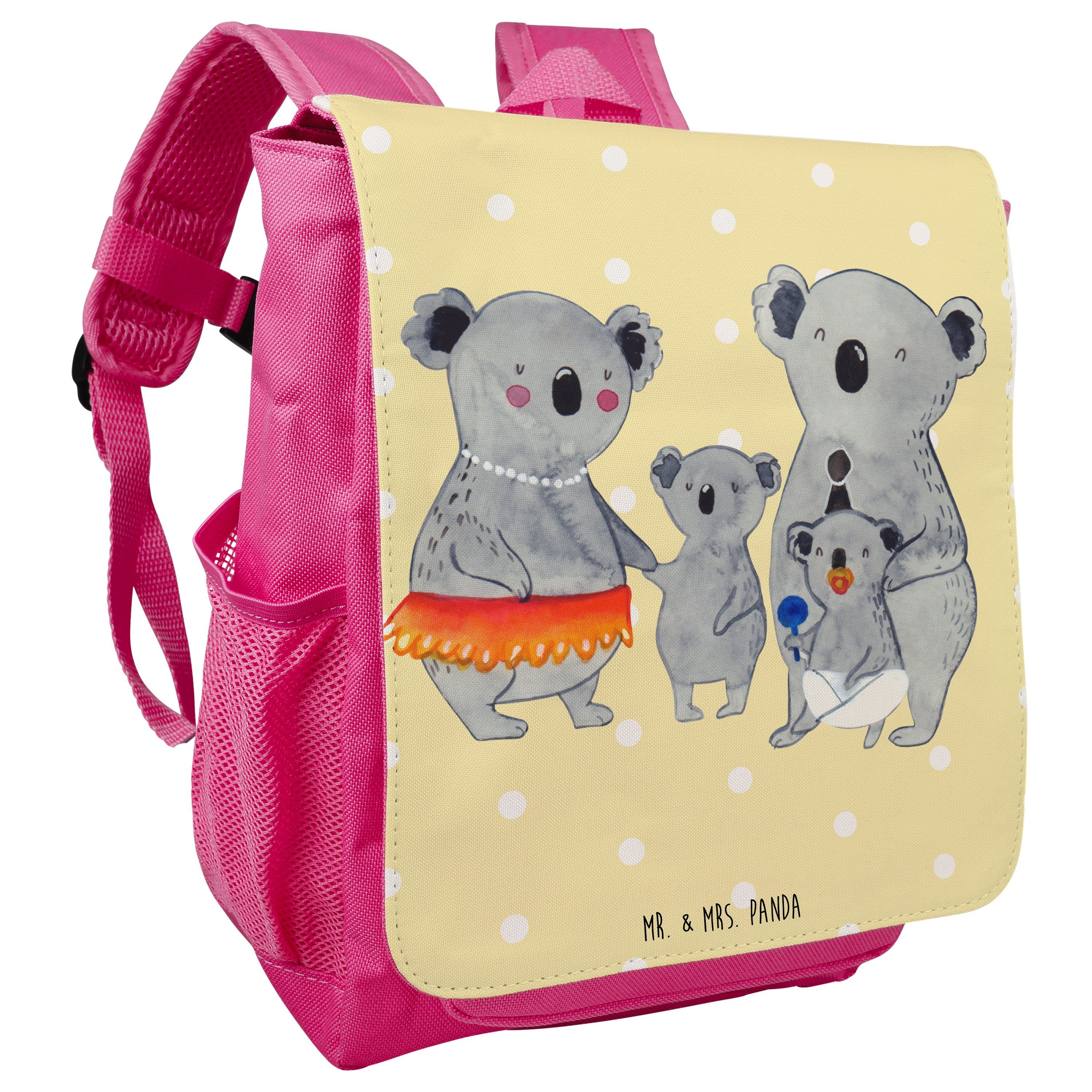 Kinder Mädchen Panda - Mr. Familie Mam Gelb Rucksack, Koala Mrs. - Kinderrucksack Geschenk, & Pastell