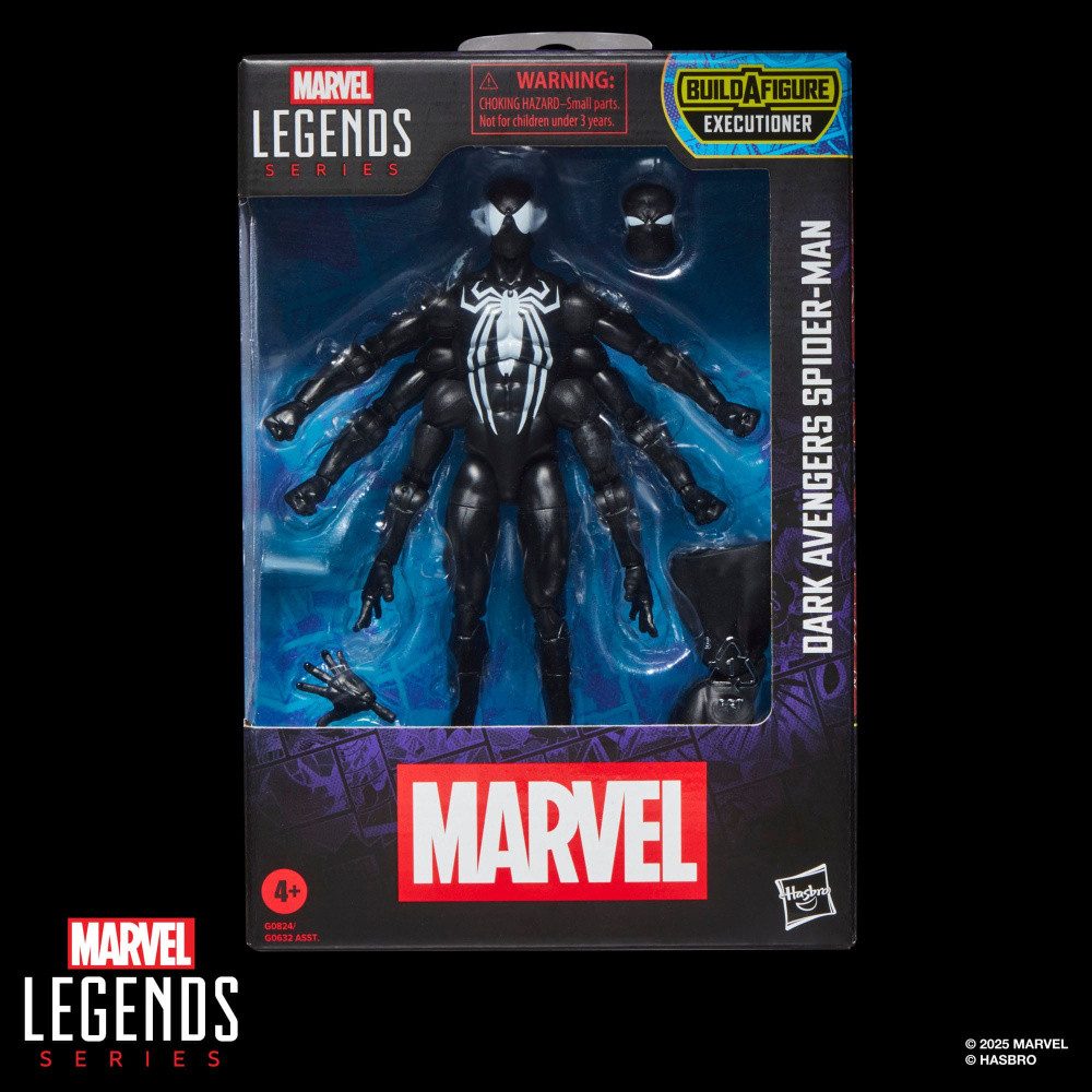 Hasbro Actionfigur Marvel Legends Actionfigur Dark Avengers Spider-Man (BAF: Executioner)