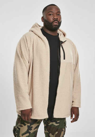 URBAN CLASSICS Sweater Herren Hooded Sherpa Zip Jacket (1-tlg)