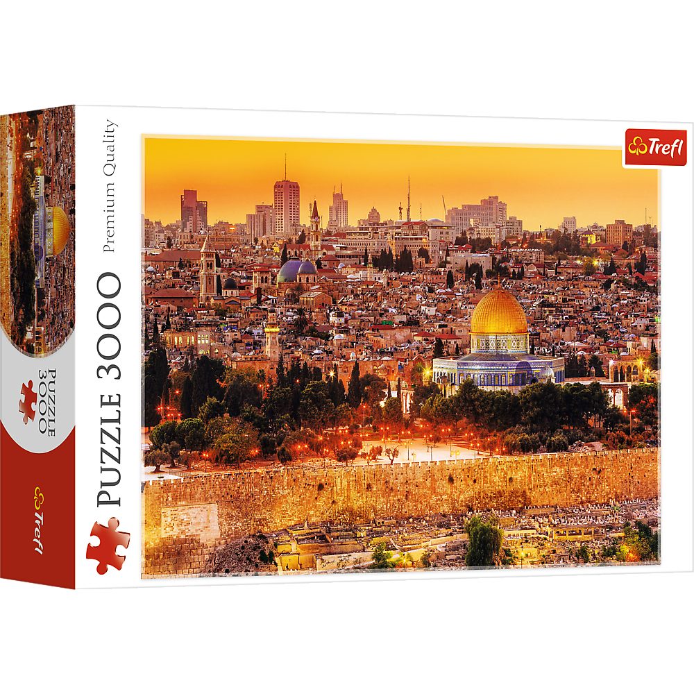 Dächer Made 33032 in 3000 von Puzzle, Die Puzzleteile, Jerusalem Trefl Trefl Puzzle Europe