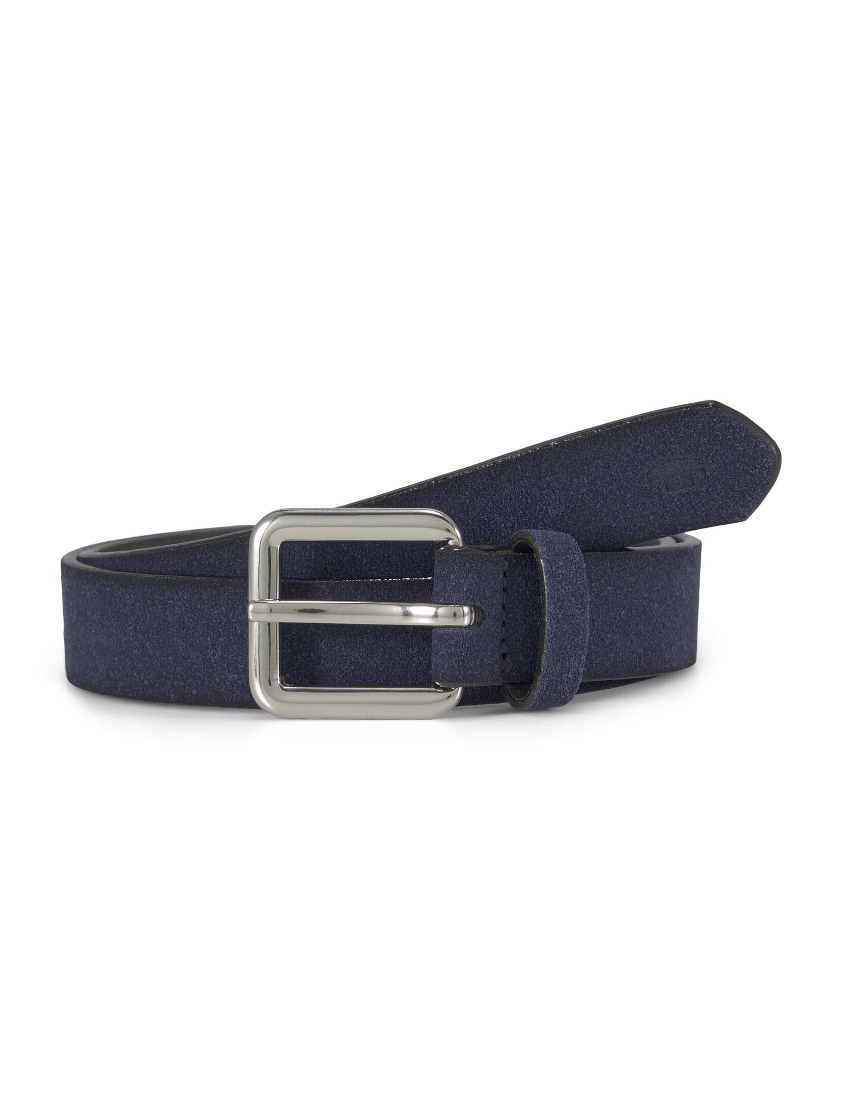 Veloursleder TOM Gürtel Ledergürtel TAILOR uni navy