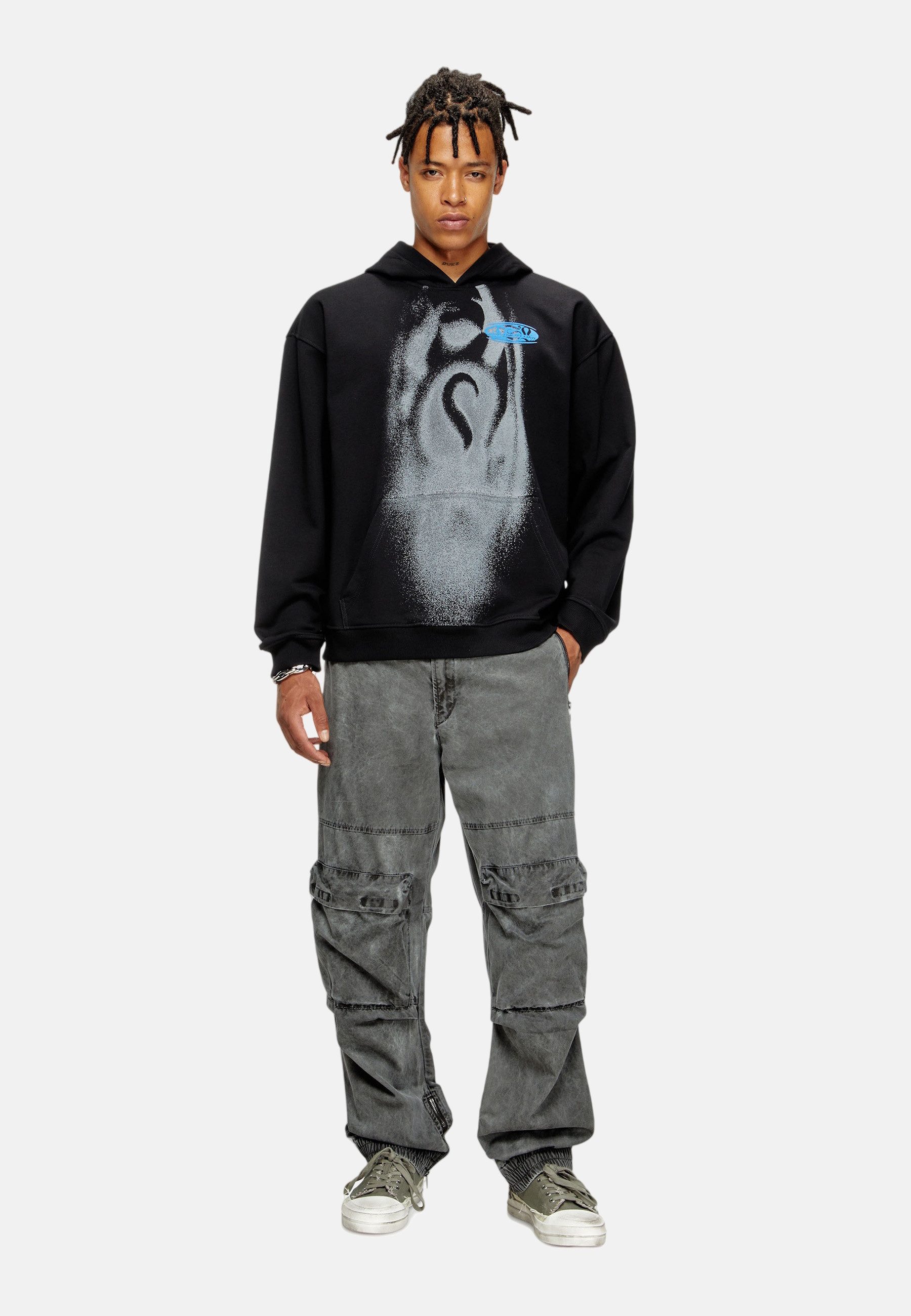 Diesel Hoodie Kapuzensweatshirt S-BOXT-HOOD-T3 Hoodie (1-tlg)