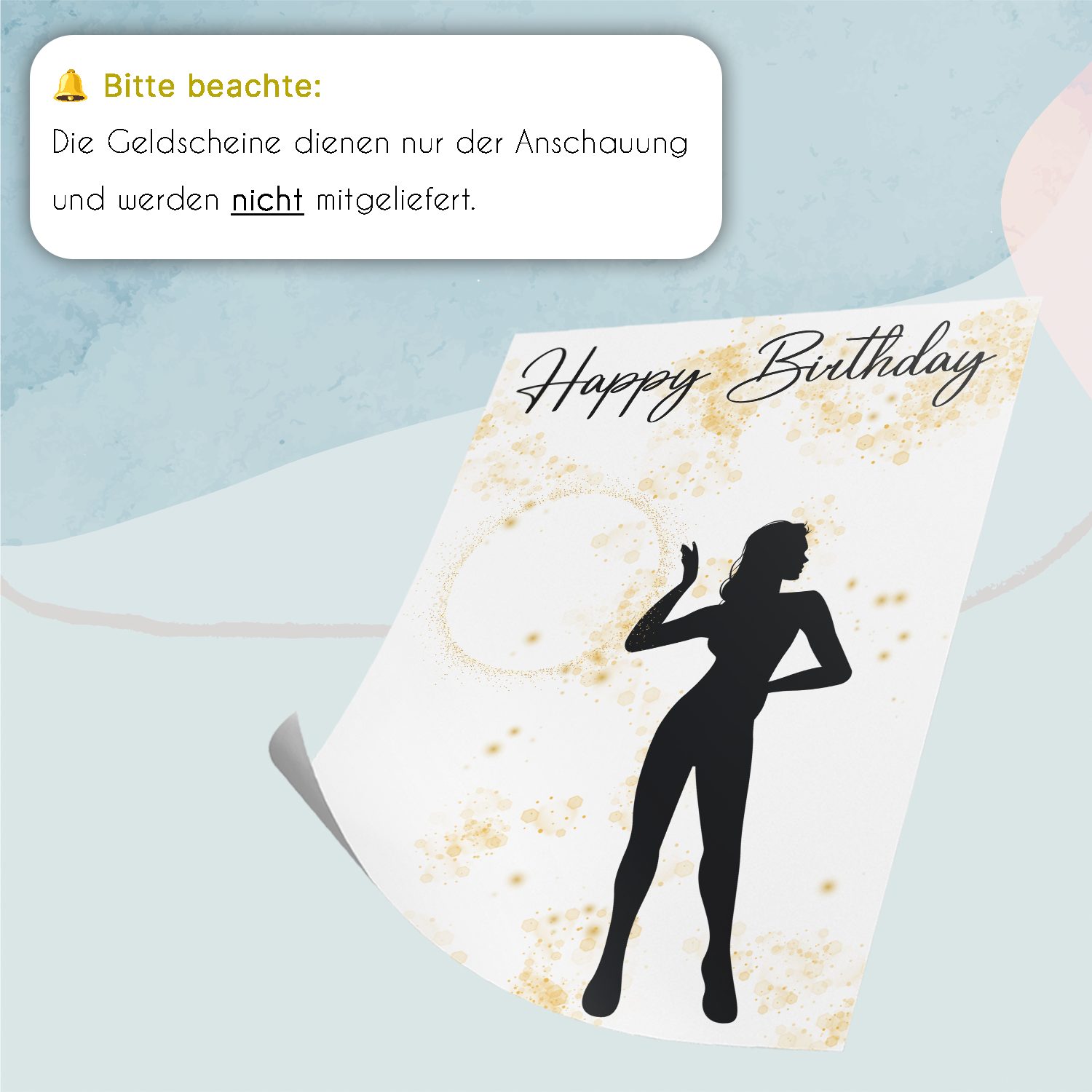 Tigerlino Poster Geburtstag Frauen Freundin Geldgeschenk günstig online kaufen