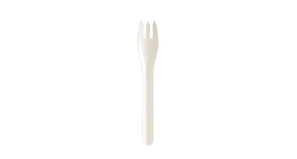 Duni Einwegbesteck-Set Duni Gabel Pappe weiß 16 cm - 10 Stück, PP