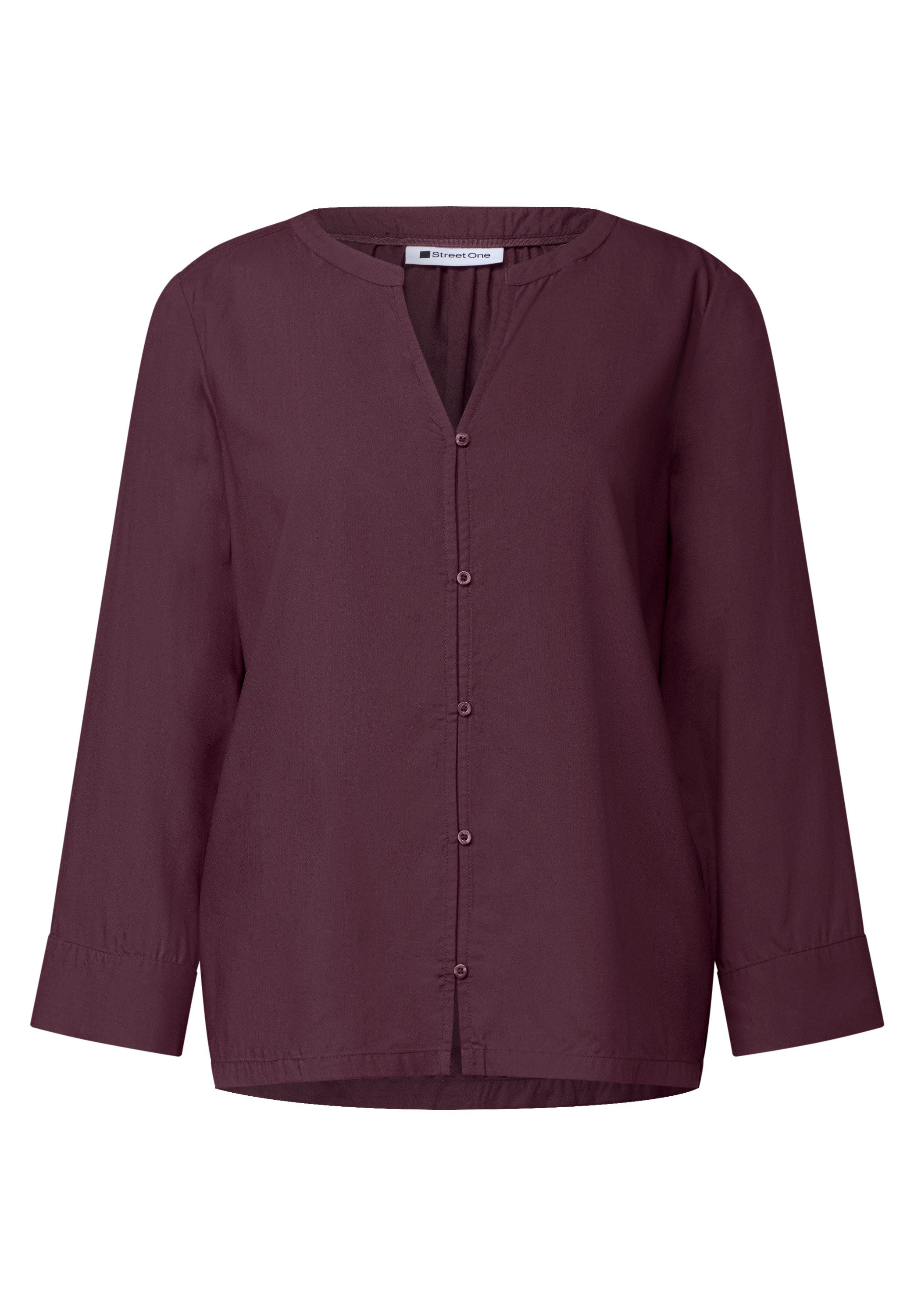 STREET ONE Schlupfbluse 3/4-Arm Sommerbluse mit Split Neck – Bild 5 von 5