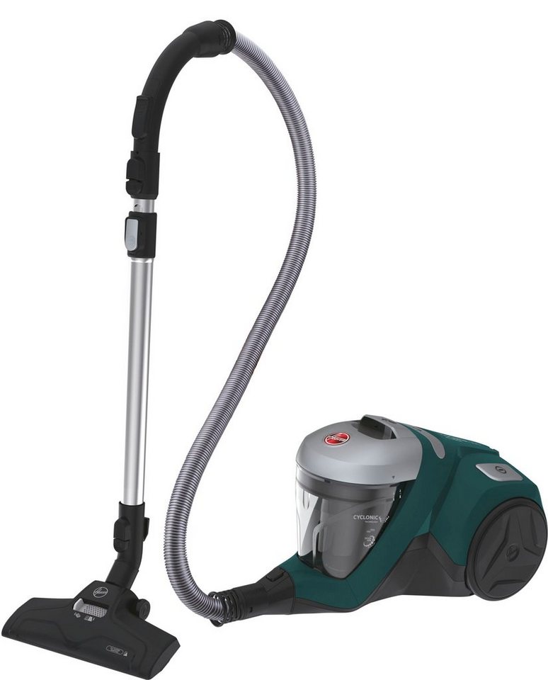 Hoover Bodenstaubsauger HP 330ALG 011, 850 W, beutellos, SILBERIONEN SOWOHL  AUF BEHÄLTER ALS AUCH AUF MINI TURBO DÜSE