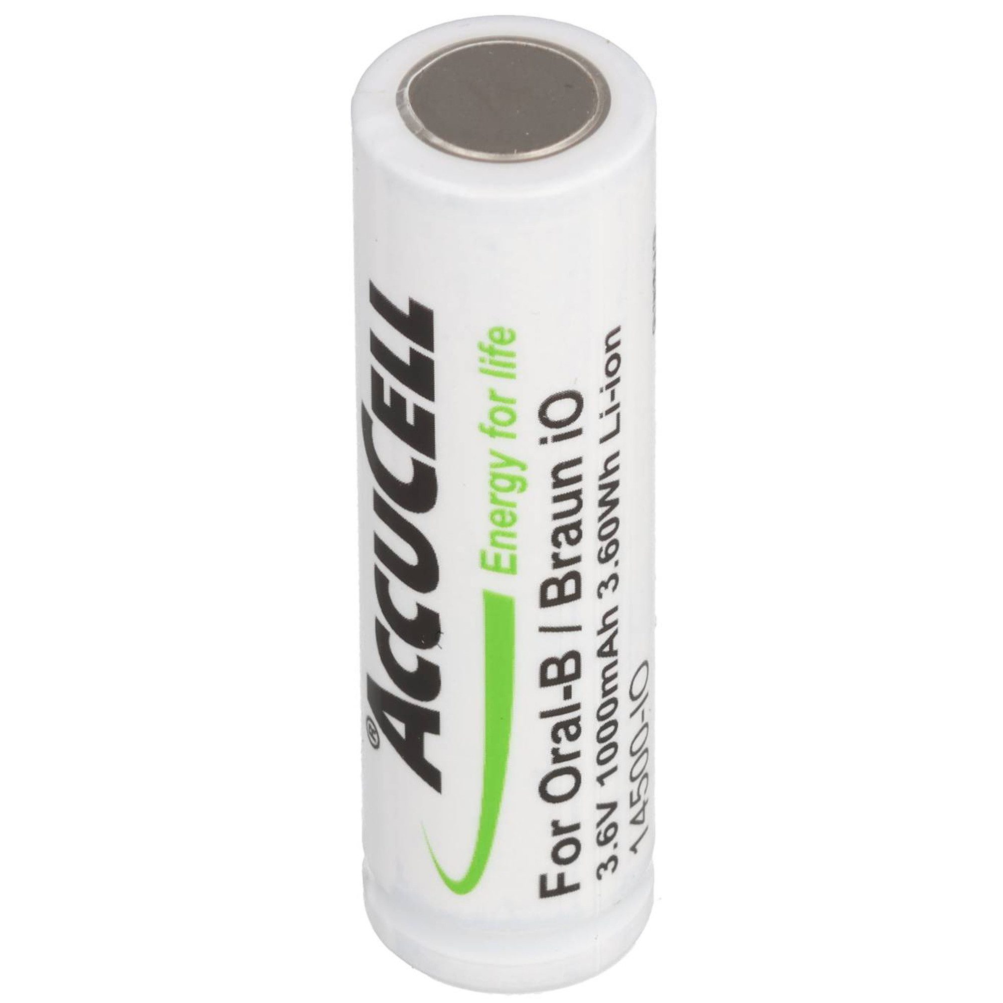 AccuCell 1000mAh Akku kompatibel für Oral-B Akku Li-Ion UR14500AC passend für Akku 1000 mAh (3,6 V)