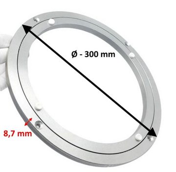 BAYLI Tischplatte 2 x Tischplatte Drehteller, Ø 300mm Drehscheibe für runde Tische