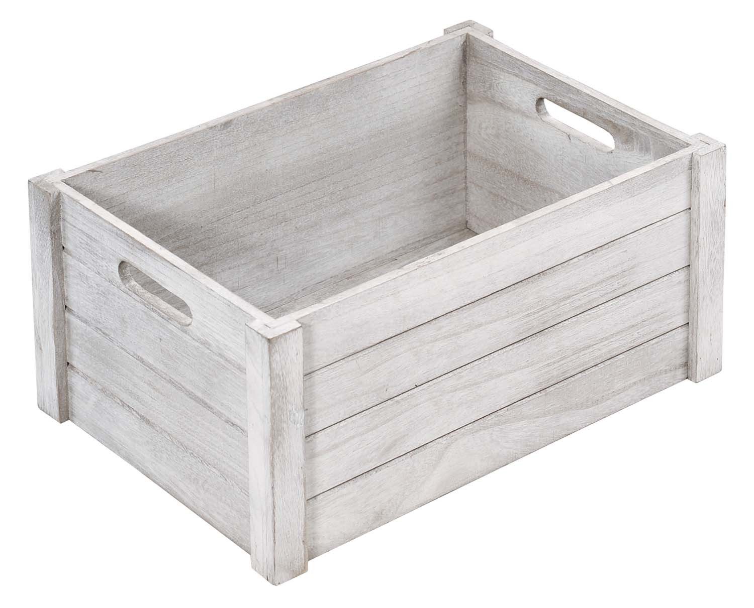 Kesper Aufbewahrungsbox Aufbewahrungsbox / Holzkiste - Antik Weiß - 40,5 x 30,5 x 20cm. € 17,49