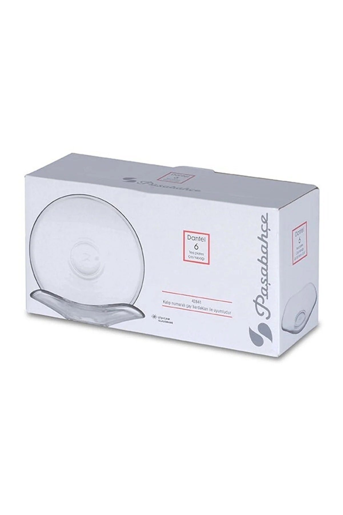 Pasabahce Untertasse Dantel Teeteller 6er Unterteller transparent, (6 St) – Bild 5 von 5