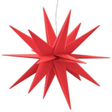 vidaXL Christbaumschmuck LED-Weihnachtsstern Faltbar Rot 100 cm (1-tlg)