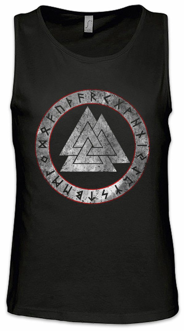 Urban Backwoods Tanktop Viking Runes Ärmelloses T-Shirt Wotansknoten Paganism Thor Heidentum Newpaganism Loki Midgard Wikinger