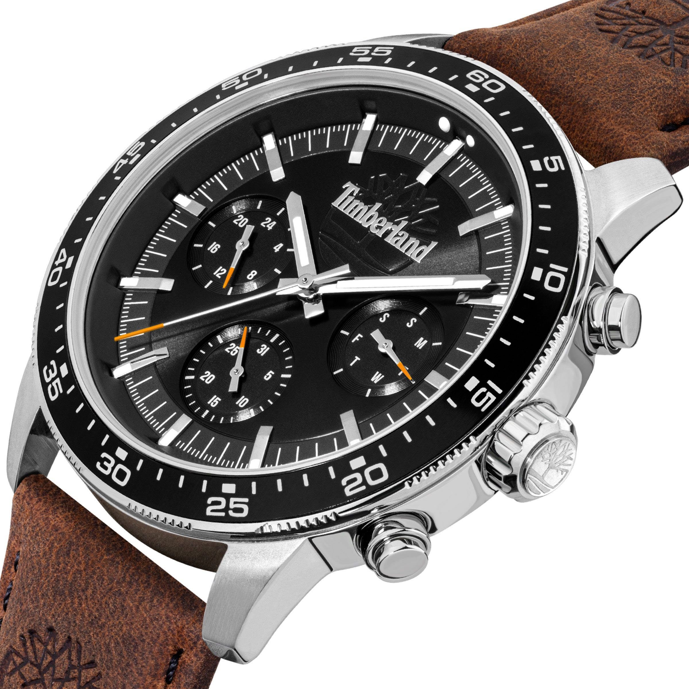 Timberland Multifunktionsuhr PARKMAN TDWGF0029002, Armbanduhr, Quarzuhr, Herrenuhr, Datum