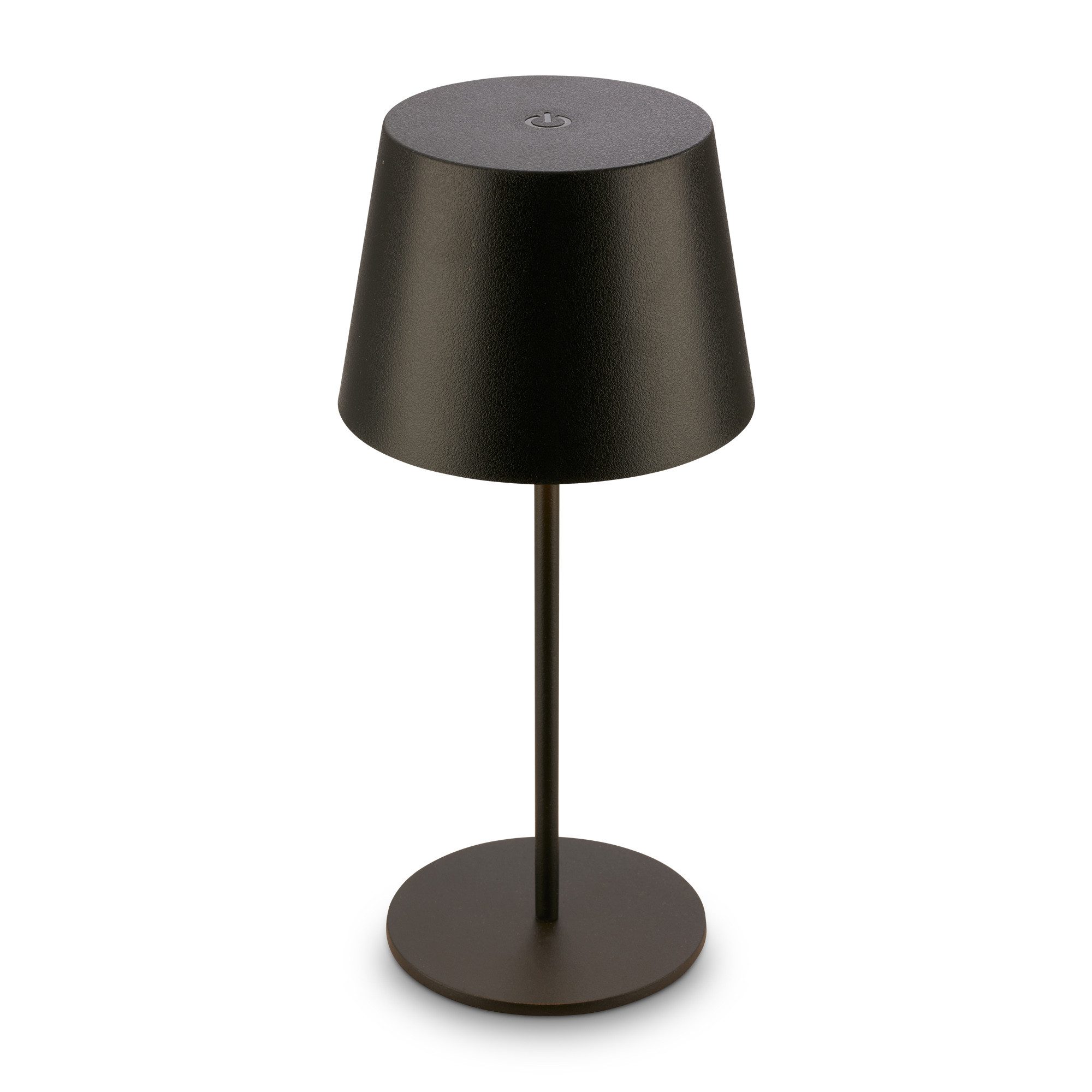 Briloner Leuchten Tischleuchte LED Tischlampe kabellos akku dimmbar In-/Outdoor Wohnzimmer, Einzelpack, LED fest integriert, 3.000K - Warmweiß, mit Akku, In-/Outdoor, USB-C, warmweiß, IP44, weiß, 35 cm