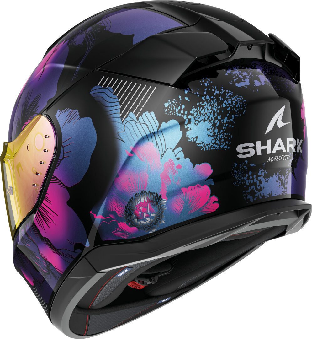 Shark Motorradhelm D-Skwal 3 Mayfer Helm, Vorbereitet Für Kommunikationssystem,geeignet Brillenträger,pinlo