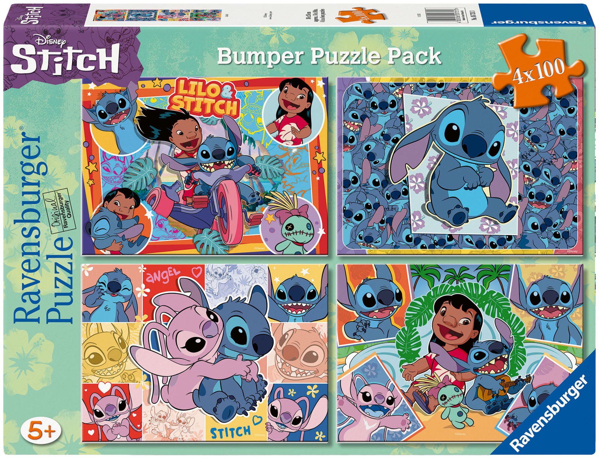 Ravensburger Puzzle Disney Stitch, Aloha!, 400 Puzzleteile, Made in Europe