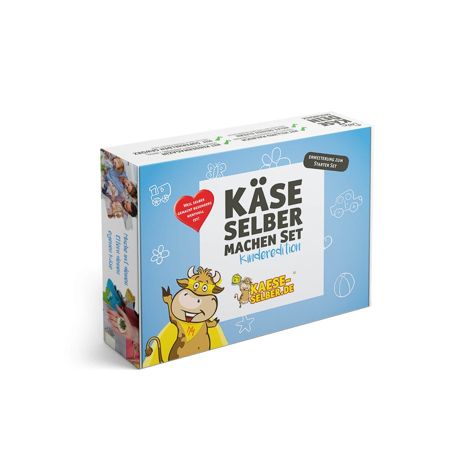 KAESE-SELBER.DE Zutaten-Set Käse selber machen Set Kinderedition - Erweiterungsset Geschenkidee