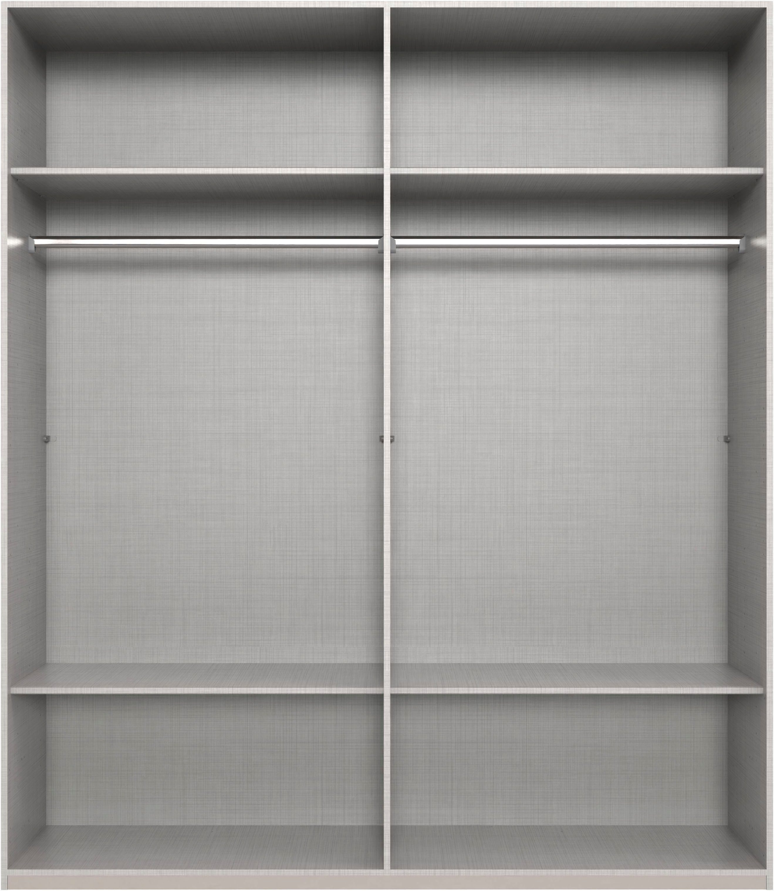 Wimex Kleiderschrank Mugano,in 5 Breiten,2 Höhen,2 Tiefen, viele Farben, Made in Germany (in Basic oder Premium Ausstattung) mit langen Griffen aus Metall, mit oder ohne Spiegel